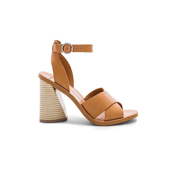 Dolce Vita Womens Caramel Ankle Strap Block Heel Sandals Size 8 - Picture 2 of 8